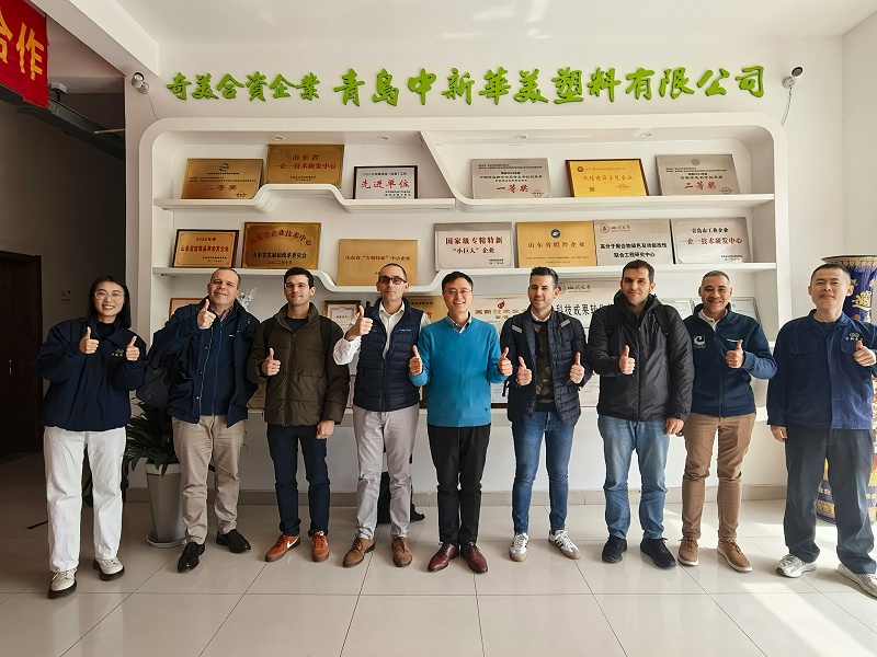 西班牙汽車注塑廠客戶來廠考察——深化汽車內外飾件用改性PP材料合作