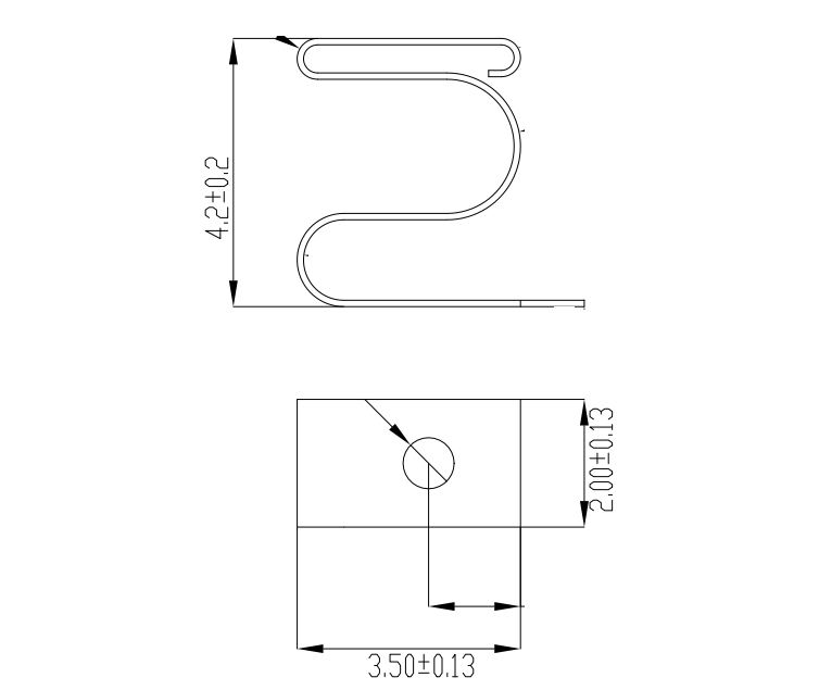 鍍金彈片PCB板接地彈片用于儀器儀表電路板